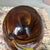 Brown Beautiful Italian Murano Hand Blown Glass Vase 12” Tall For Sale - Image 8 of 10