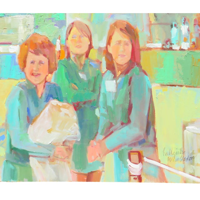 A tennis lover and Impressionist art collector? This lovely painting ticks both boxes. Painted in the Impressionist...