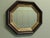 Regency Style Octagonal Black and Gilt Wall Mirror, 1990s For Sale - Image 6 of 7