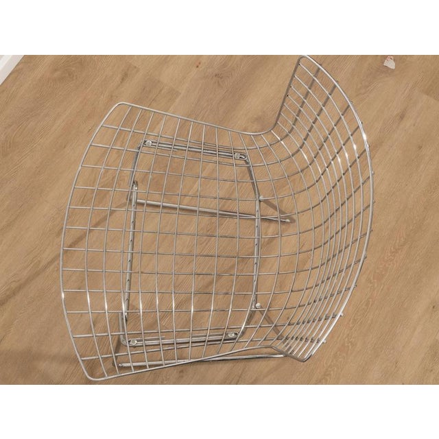 Set of Bertoia Chairs in Chrome-Plated Steel attributed to Harry Bertoia for Knoll, 1970s For Sale - Image 3 of 5