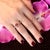 Metal Diamond Rubellite Tourmaline Ring 3 TCW 14k Gold Certified For Sale - Image 7 of 10