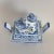 Chinese Blue and White Porcelain Ding-Form Censer With Foo Dog Finial, Circa 1970s For Sale - Image 9 of 12
