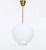 Glass & Brass Pendant attributed to Böhlmarks, Sweden, 1950s For Sale - Image 6 of 8
