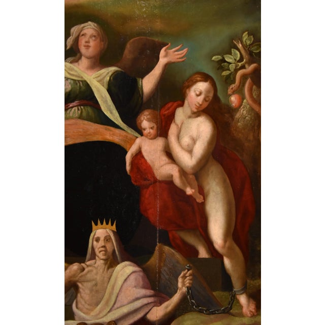 Jacob De Backer, Redemption of Adam & Eve, 1575, Oil Painting For Sale - Image 4 of 16