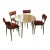 Wood Dining Table & Chairs Set by Ernest Race, 1960s, Set of 5 For Sale - Image 7 of 7