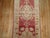 Folk Art Mid 20th Century Zabihi Collection Narrow Red Turkish Runner - 2'1" x 11'9" For Sale - Image 3 of 7