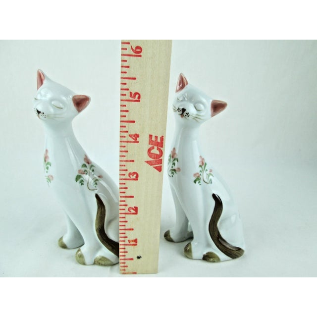 1990s Vintage MCM Andrea by Sadek White Cat Figurines - Set of 2 For Sale - Image 5 of 6