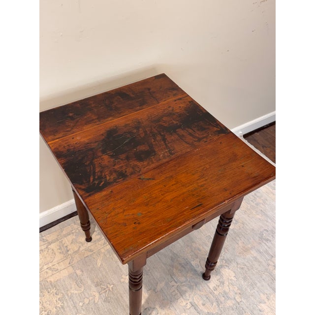 Late 18th Century 18th Century Early American Side Table For Sale - Image 5 of 10