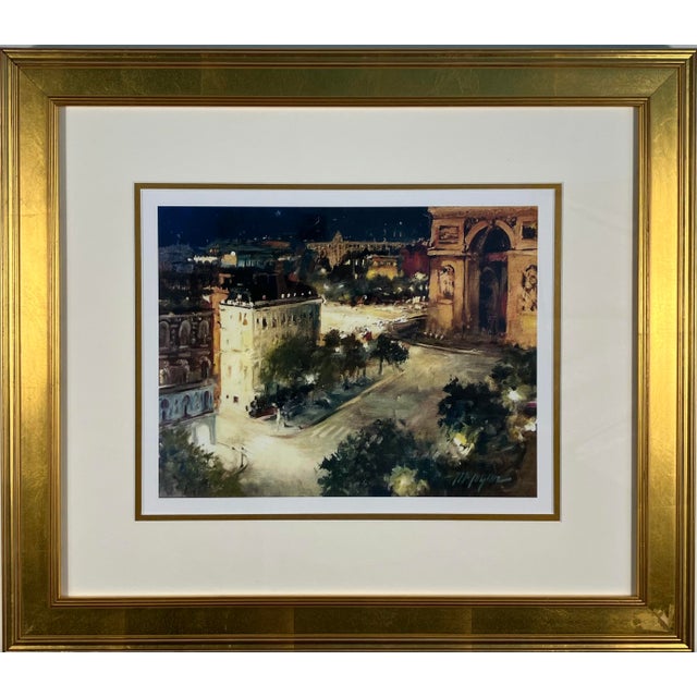 “Michael Logan Paris Night Scene — Limited Edition Print With Documentation” For Sale