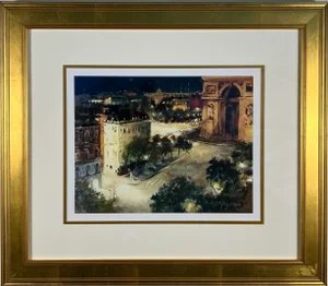 “Michael Logan Paris Night Scene — Limited Edition Print With Documentation”