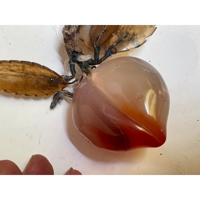 This hard stone carved plum would be a fabulous addition to any decorative lot of fruit or completely on it's own. The...