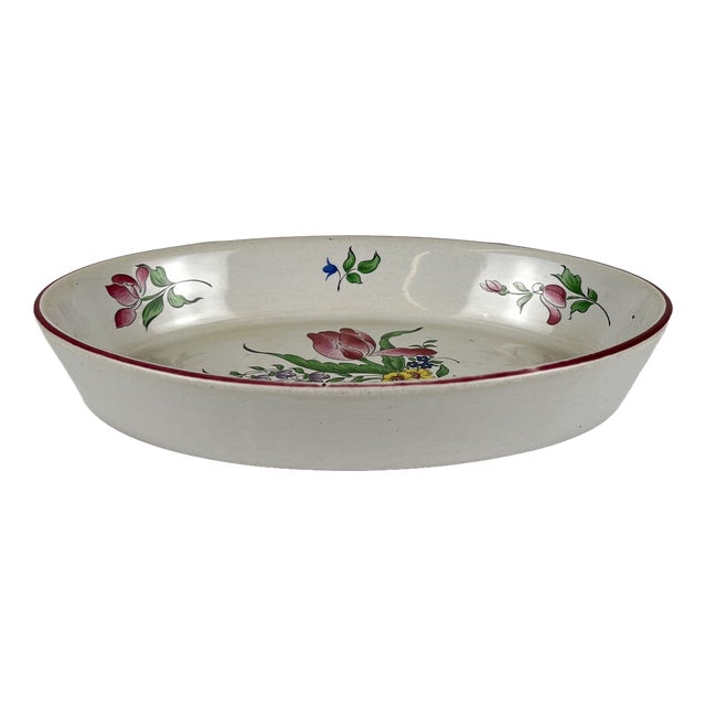 Réverbère Model Dish with Tulip Motif from KG Lunéville, 1980s For Sale