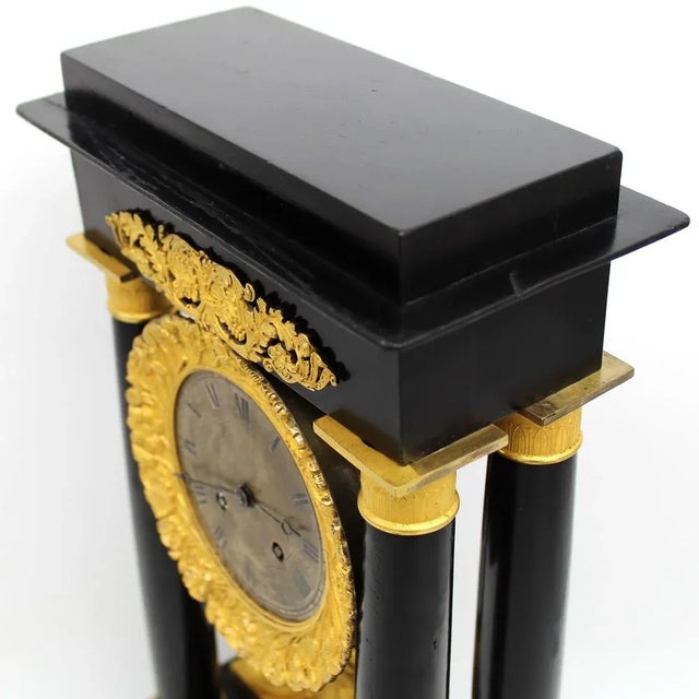 Metal 19th Century Empire Pendulum Clock For Sale - Image 7 of 14