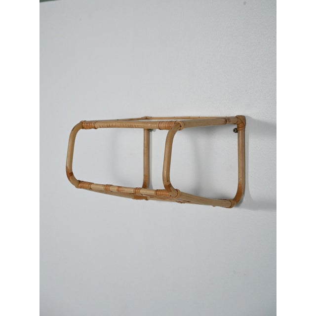 Suspended Bamboo Bedside Table, 1960s For Sale - Image 4 of 10