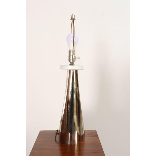 1960s Mid-Century American Modern Chrome Hairpin / Wishbone Table Lamp by Laurel For Sale - Image 5 of 18