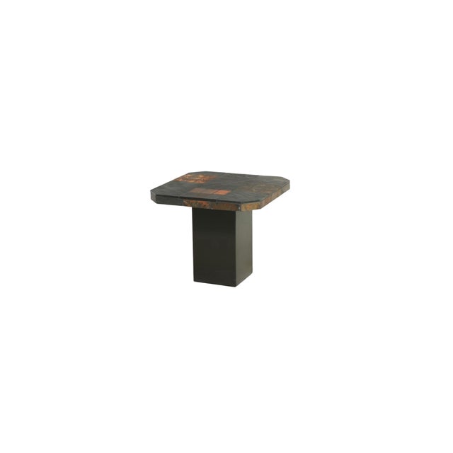 Mid Century Modern Tessellated Stone Coffee Table and Two Side Table Set For Sale - Image 4 of 7