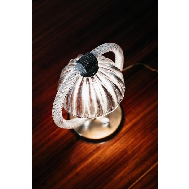 Abat-Jour Lights in Murano Glass and Brass from Barovier & Toso, 1950s, Set of 2 For Sale - Image 17 of 18