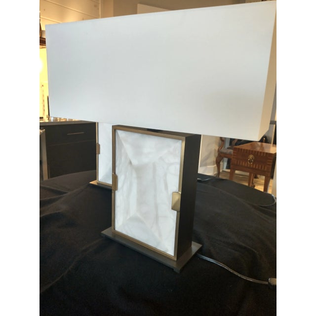 Set of 2 - Baker's Heliodor Table Lamps from The Jean Louis Denoit Collection. Features include a base with (2) honed...