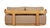 Wood Eclipse Outdoor Solid Teak Wood Love Seat - Light Brown Fabric For Sale - Image 7 of 11