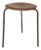 Teak and Metal Tripod Stool, Denmark, 1960s For Sale