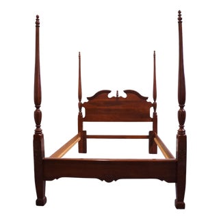 Kincaid Furniture Traditional Style General William Lenoir Queen Size Four Poster Bed Limited Edition A6917 For Sale
