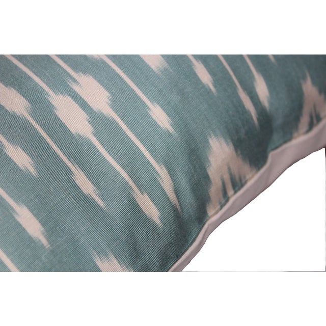 Contemporary Contemporary Silk Ikat Bohemian Throw Pillow For Sale - Image 3 of 7