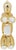 Interior Illusions Plus Gold Mini Ceramic Dog Piggy Bank - 7.5" tall For Sale - Image 4 of 7