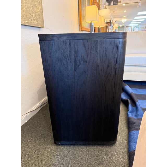 Restoration Hardware Breton Double-Door Sideboard, Black Oak With Bronze For Sale - Image 12 of 12