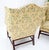Wood Pair of Deep Profile Antique Wing Arm Chairs Mahogany Legs Federal Style For Sale - Image 7 of 18