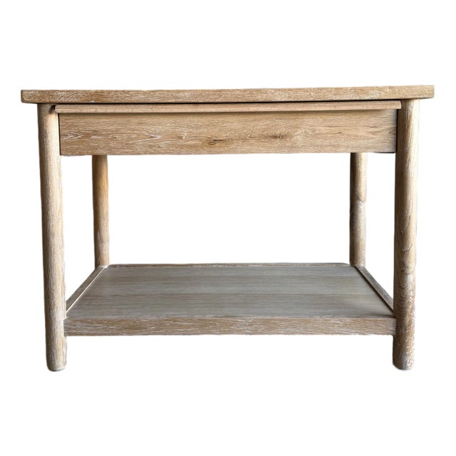 Denmark White Oak Nightstand With Soft Close Drawer - 30" For Sale