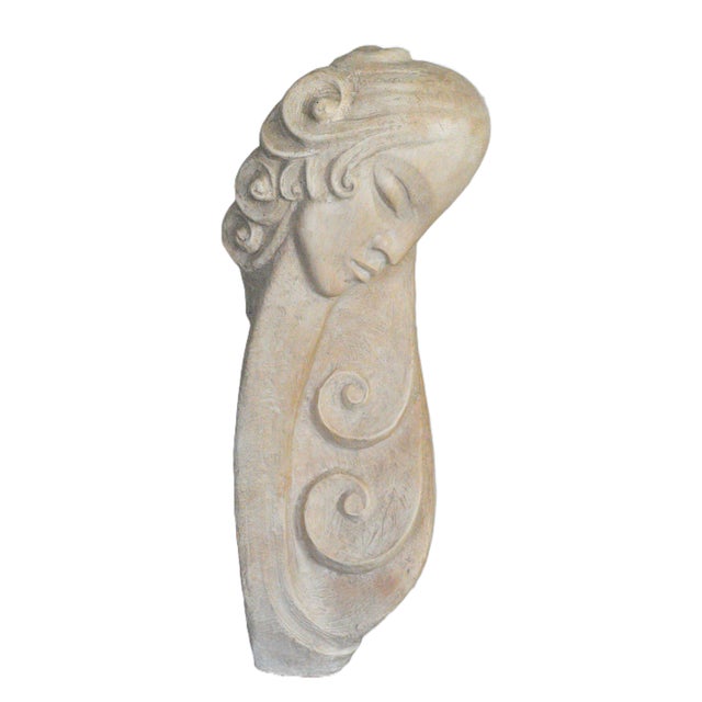 Beige 1980s Austin Productions Muci Female Art Deco Style Large Sculpture For Sale - Image 8 of 11