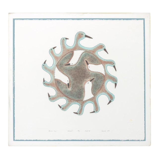 Kavavaow Mannomee "Shaman's Drum" Lithograph, 1995 For Sale