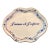 Mottahedeh Porcelain Trinket Dish French J’aime Et J’ Espere For Sale
