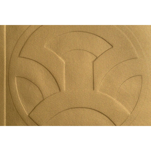 Contemporary Patricia A. Pearce "Zeni" Embossed Symbolic Composition (Bronze Version) circa 1980s For Sale - Image 3 of 6