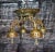 Art Deco 1950s Art Deco Ceiling Facedown Medallion Style 4 Arms Chandelier' For Sale - Image 3 of 13