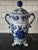 Vintage Mid 20th Century Bombay Chinoiserie Blue and White Ceramic Ginger Jar For Sale - Image 4 of 8