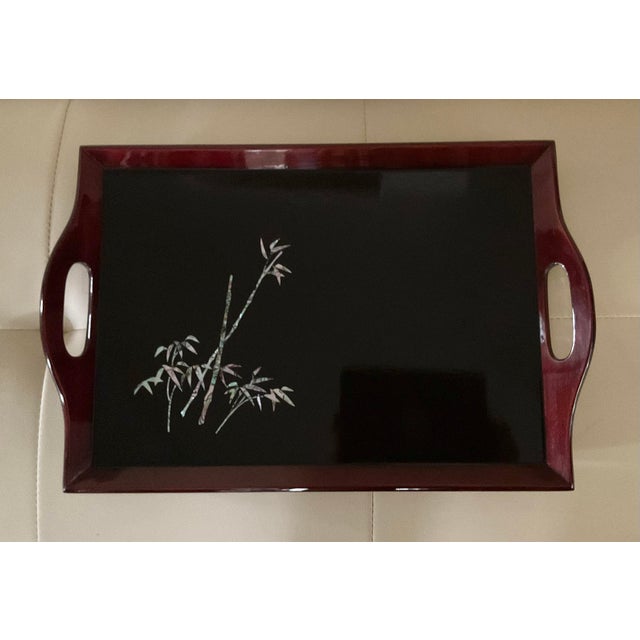 This is Vintage Trays with the Four Gentlemanly Plants. All four trays are a set. They are lacquer painted on good quality...