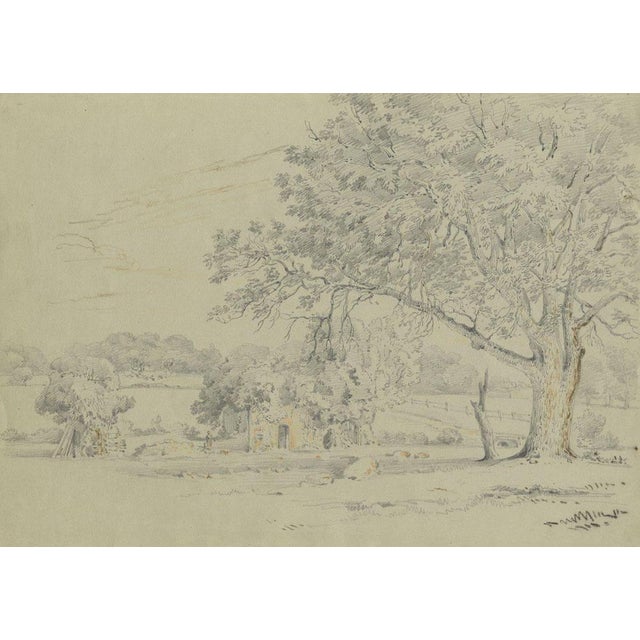 Monro, Ruins of the Old Quarr Abbey, Ryde, Isle of Wight, 1839, Graphite Drawing For Sale - Image 4 of 4