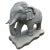 Gray Pair of Vintage Stone Carved Elephant Statues For Sale - Image 8 of 12