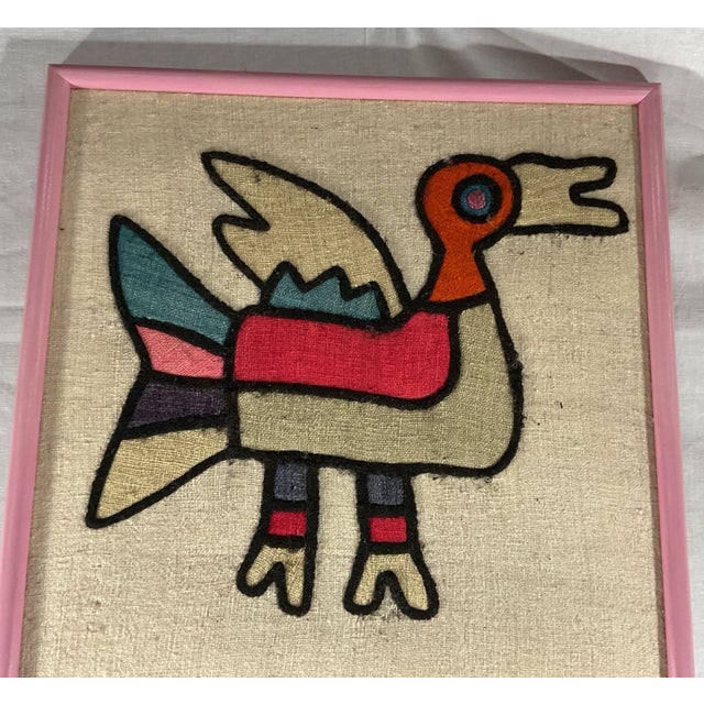 A spectacular and monumentally scaled vintage Panamanian Mola textile hand-crafted by the indigenous Kuna (Guna) people....