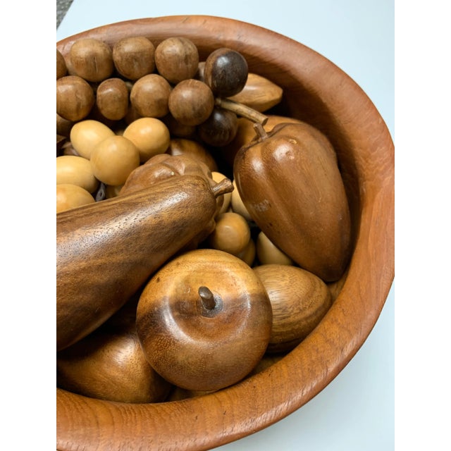 Mid-Century Modern Vintage Dansk Wooden Fruit Bowl Set- 21 Pieces For Sale - Image 3 of 11
