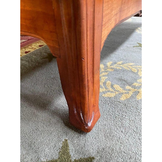 Gold Art Nouveau Chest of Drawers in Cherry For Sale - Image 8 of 13