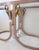 Vintage Pink, Chrome & Brass Swan Console Table from Design Institute of America, 1980s For Sale - Image 9 of 12