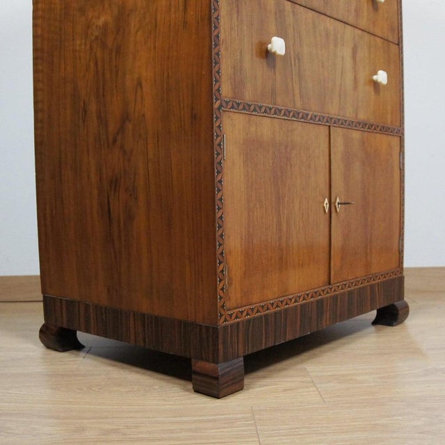 Art Deco Lowboy Cabinet by Bath Cabinet Makers, 1930s For Sale - Image 4 of 10