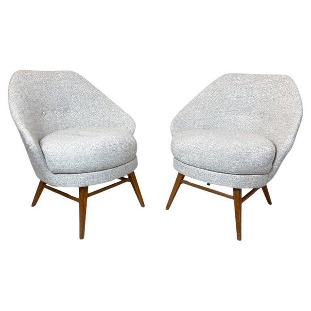 White Set of Mid-Century Modern Armchairs, Austro-Hungarian, 1960s For Sale - Image 8 of 8