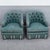 Hollywood Regency Vintage Mid Century Skirted Green Tufted Lounge Chairs - A Pair For Sale - Image 3 of 7
