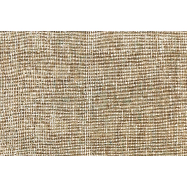 Traditional Antique Tabriz Wool Rug With Organic Moiré Wave Pattern in Neutral Tones For Sale - Image 3 of 11