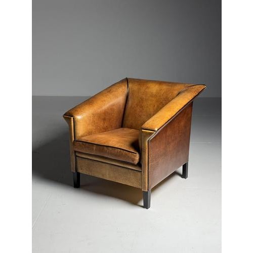 Art Deco Sheepskin Club Armchairs, Set of 2 For Sale - Image 6 of 11