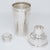 This elegant Art Deco silver plate cylindrical cocktail or Martini shaker was crafted by French silversmith Boulanger,...