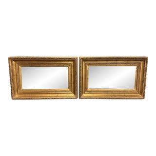 Pair of Gilded 1920s Vintage Picture Frames For Sale